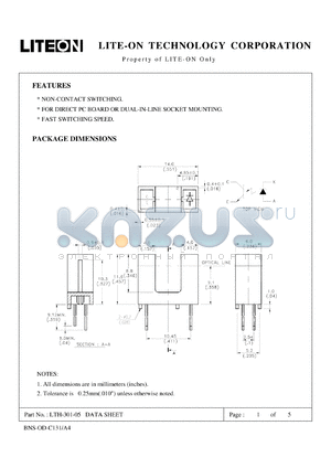 LTH-301-05 datasheet - Property of Lite-On Only