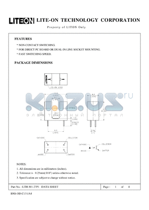 LTH-301-27P1 datasheet - Property of Lite-On Only