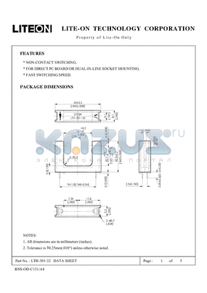 LTH-301-32 datasheet - Property of LITE-ON Only