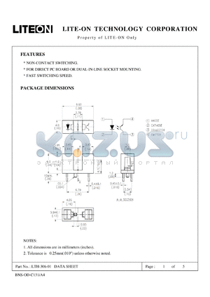 LTH-306-01 datasheet - Property of Lite-On Only