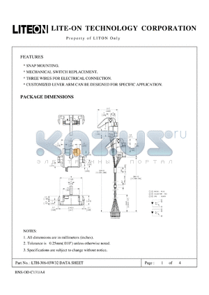 LTH-306-03W32 datasheet - Property of Lite-On Only
