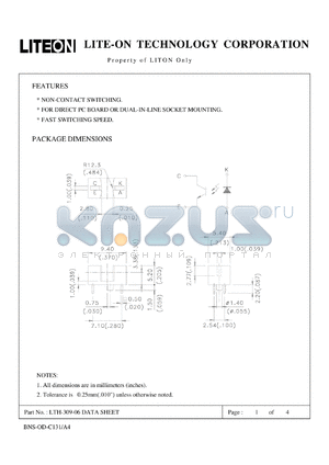 LTH-309-06 datasheet - Property of Lite-On Only