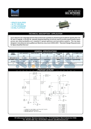 IQF-9L-500SQ datasheet - I&Q NETWORK