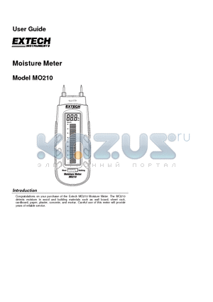 MO210 datasheet - Moisture Meter