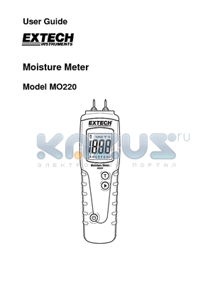 MO220 datasheet - Moisture Meter