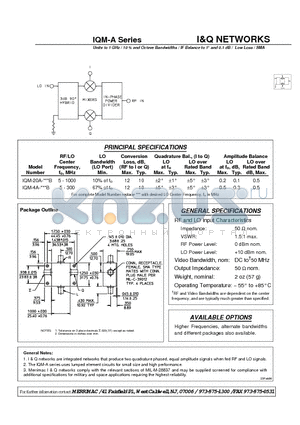 IQM-20A-1000B datasheet - I&Q NETWORKS