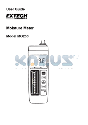 MO250 datasheet - Moisture Meter