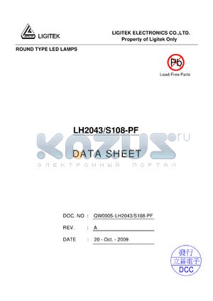 LH2043-S108-PF datasheet - ROUND TYPE LED LAMPS