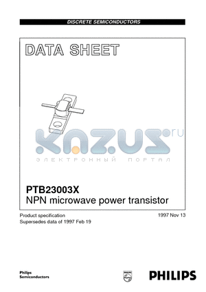 PTB23003X datasheet - NPN microwave power transistor