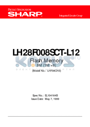 LH28F008SCT-12 datasheet - Flash Memory 8M (1M 8)