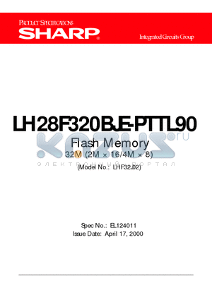 LH28F320BJE-PTTL90 datasheet - Flash Memory 32M (2M  16/4M  8)