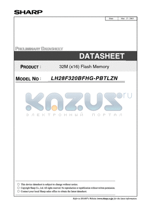 LH28F320BFHG-PBTLZN datasheet - 32M (x16) Flash Memory