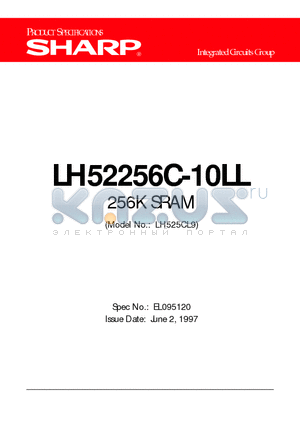 LH52256C-10LL datasheet - 256K SRAM