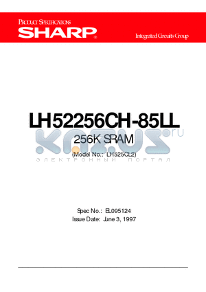 LH52256CH-85LL datasheet - 256K SRAM