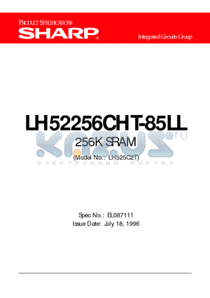 LH525C2T datasheet - 256K SRAM