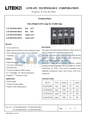 LTL2P3SEKS-0D2A datasheet - Property of Lite-On Only