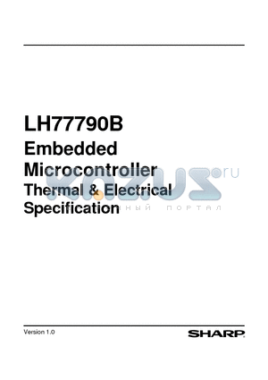 LH77790B datasheet - Embedded Microcontroller Thermal & Electrical Specification