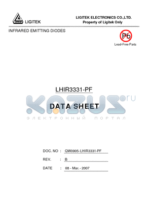 LHIR3331-PF datasheet - INFRARED EMITTING DIODES