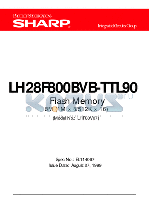 LHF80V07 datasheet - Flash Memory 8M (1M  8/512K  16)