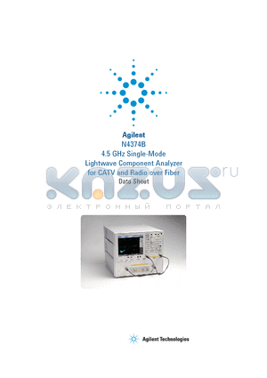 N4374B datasheet - 4.5 GHz Single-Mode