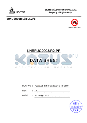 LHRFUG2093-R2-PF datasheet - DUAL COLOR LED LAMPS