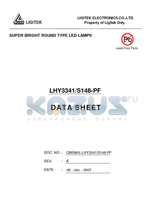 LHY3341-S148-PF datasheet - SUPER BRIGHT ROUND TYPE LED LAMPS