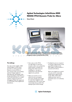 N5434A datasheet - FPGA Dynamic Probe for Altera