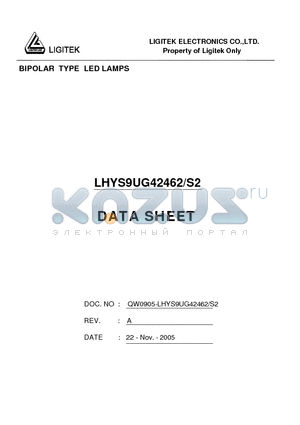 LHYS9UG42462-S2 datasheet - BIPOLAR TYPE LED LAMPS
