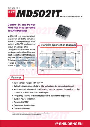 MD5021T datasheet - DC-DC Converter Power IC