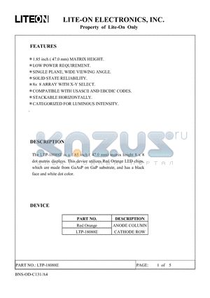 LTP-18088E datasheet - Property of Lite-On Only