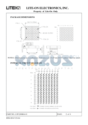LTP-20088A-01 datasheet - Property of Lite-On Only
