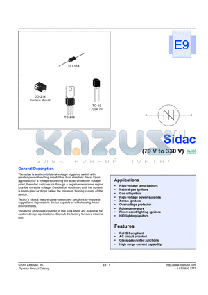 K1300S datasheet - High-voltage lamp ignitors