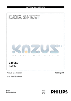 N74F259D datasheet - Latch