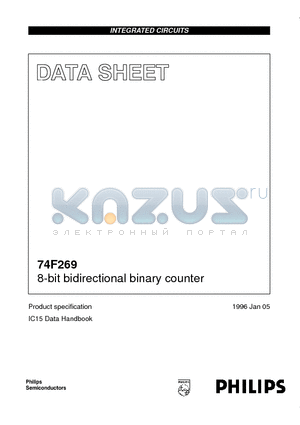 N74F269 datasheet - 8-bit bidirectional binary counter