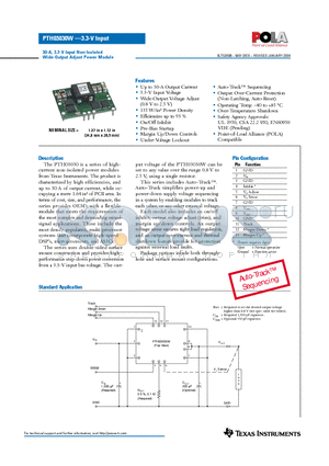 PTH03030W datasheet - 30-A, 3.3-V Input Non-Isolated Wide-Output Adjust Power Module