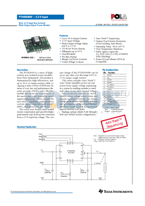PTH03030WAZT datasheet - 30-A, 3.3-V Input Non-Isolated Wide-Output Adjust Power Module