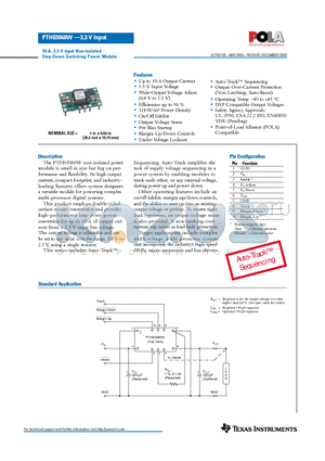 PTH03060W datasheet - 10-A, 3.3-V Input Non-Isolated Step-Down Switching Power Module