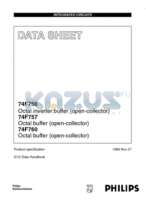 N74F760N datasheet - Octal inverter buffer open-collector