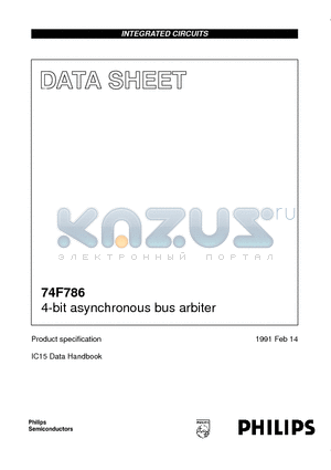 N74F786D datasheet - 4-bit asynchronous bus arbiter