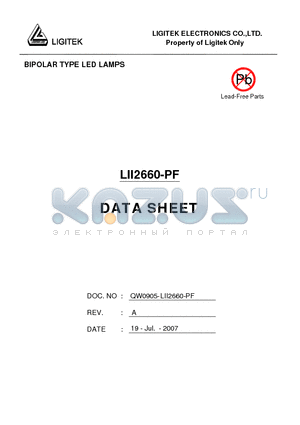 LII2660-PF datasheet - BIPOLAR TYPE LED LAMPS