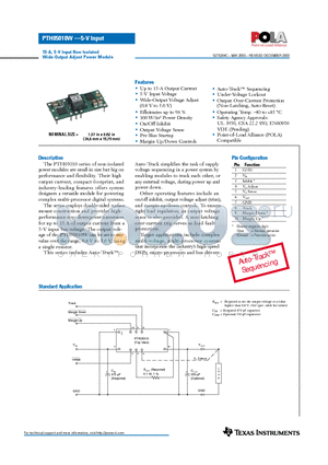 PTH05010WAZ datasheet - 15-A, 5-V Input Non-Isolated Wide-Output Adjust Power Module