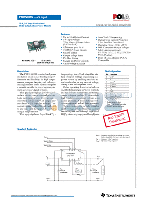 PTH05060WAH datasheet - 10-A, 5-V Input Non-Isolated Wide-Output Adjust Power Module