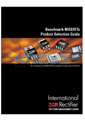 IRF6662TRPBF datasheet - Benchmark MOSFETs Product Selection Guide