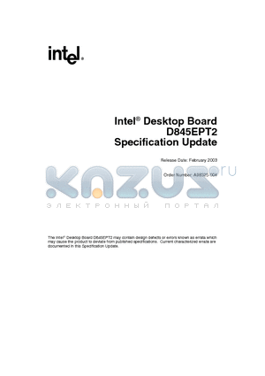 N82802AB8 datasheet - Specification Update