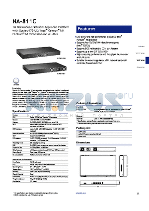 NA-811C datasheet - Suitable for network appliance