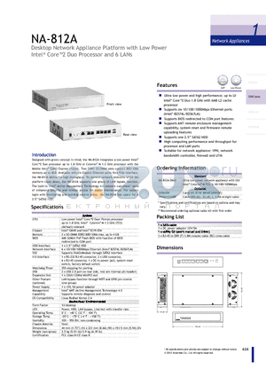 NA-812A datasheet - Ultra low power and high performance