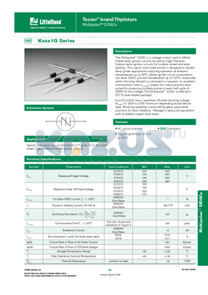 K2201G datasheet - Teccor^ brand Thyristors