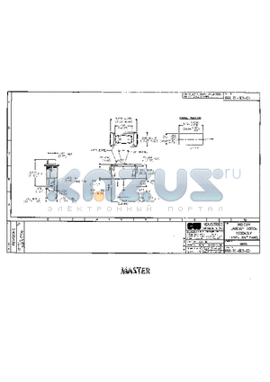 NAA-111-BI21-00 datasheet - INDICON UNIBODY SWITCH ASSEMBLY 1.125 x 550 PANEL