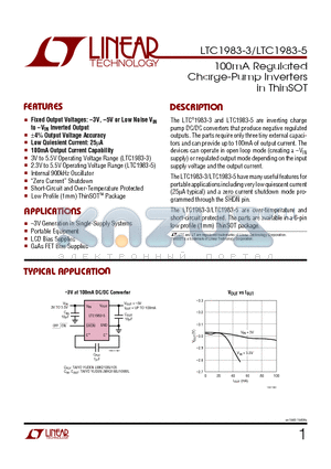 LTYB datasheet - 100mA REGULATED CHARGE-PUMP INVERTERS IN THINSOT