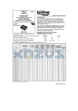 P6SMB100CA datasheet - SURFACE MOUNT BI-DIRECTIONAL GLASS PASSIVATED JUNCTION SILICON TRANSIENT VOLTAGE SUPPRESSOR 600 WATTS